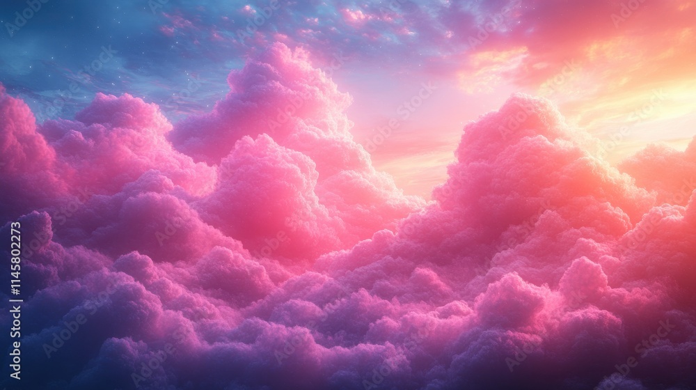 Aufkleber abstract animation fly through clouds modern background motion design seamless looped vide