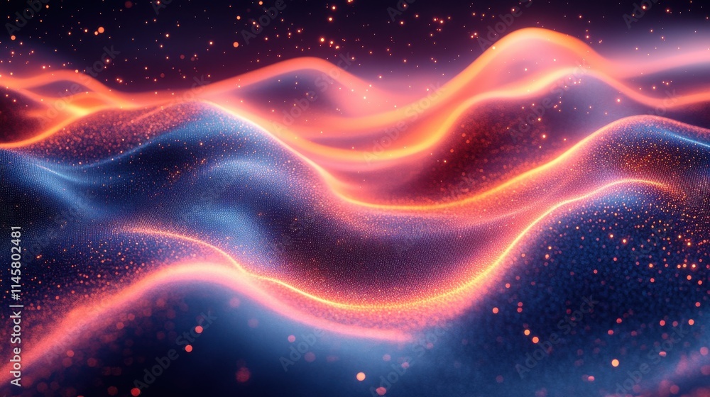Poster abstract background design distorted lines seamless looped animatio