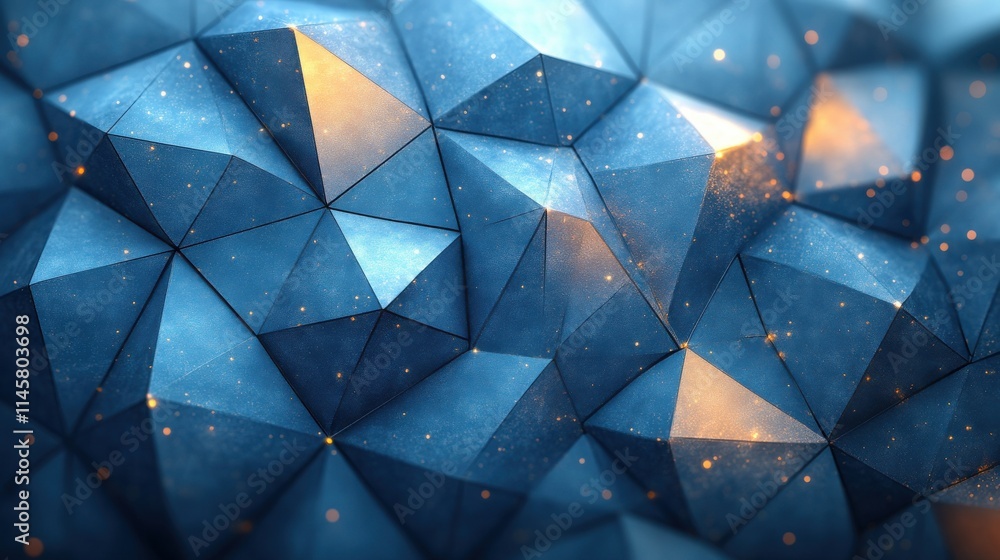 Poster abstract background design modern pattern with triangulated surface illustratio