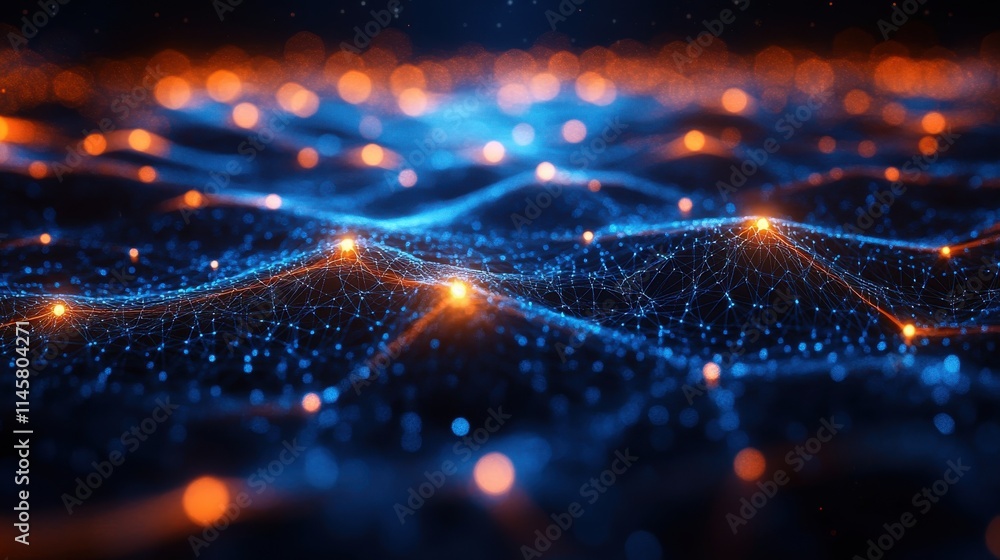 Aufkleber abstract background design moving connected lines seamless looped animatio