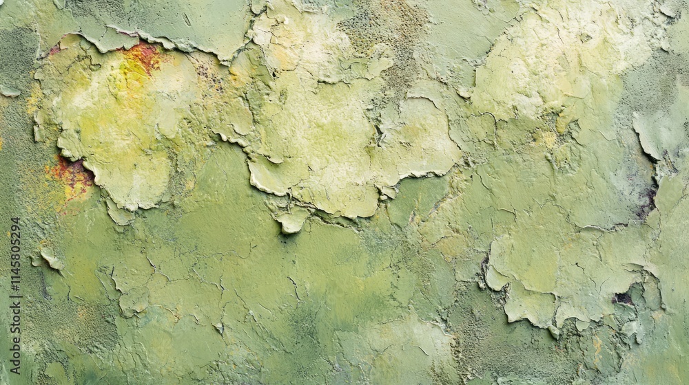 Aufkleber olive green stucco wall texture with abstract pattern ideal for background or text overlay design