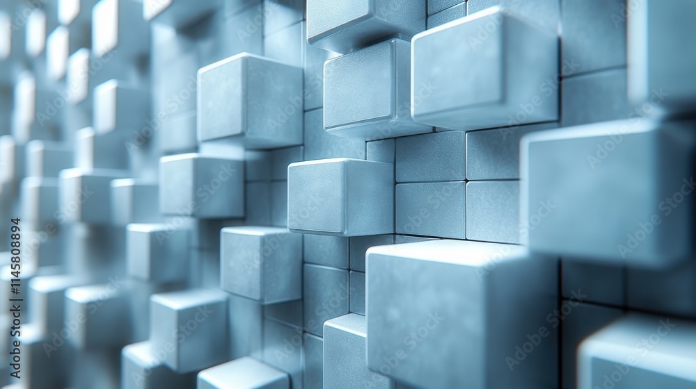 Aufkleber abstract background design with rotating cubes seamless looped animatio