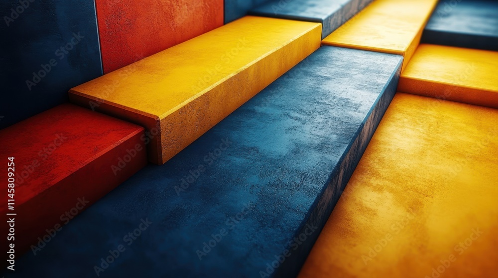 Poster abstract background design with striped shapes seamless looped animatio