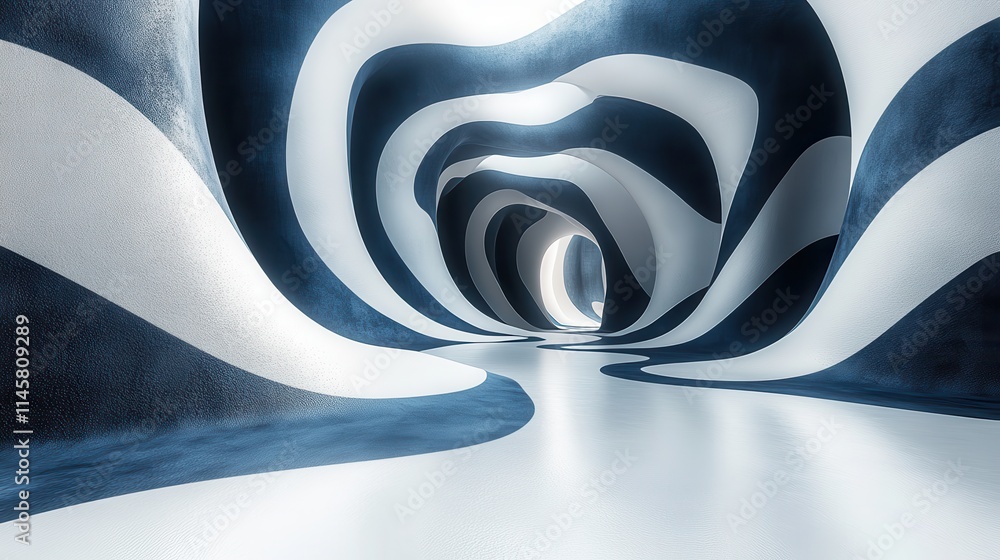 Poster abstract background design with striped shapes seamless looped animatio