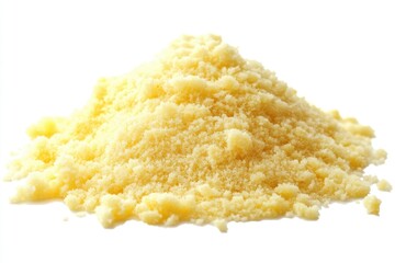Delicious Parmesan Cheese: A Healthy Snack in Isolated White and Yellow for Any Meal