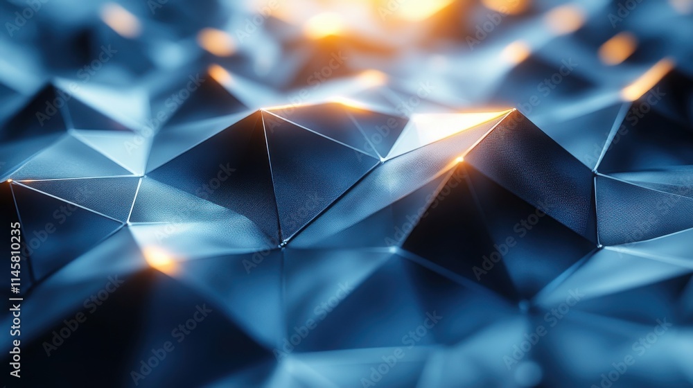 Poster abstract background geometric design with polygonal shape seamless looped animatio