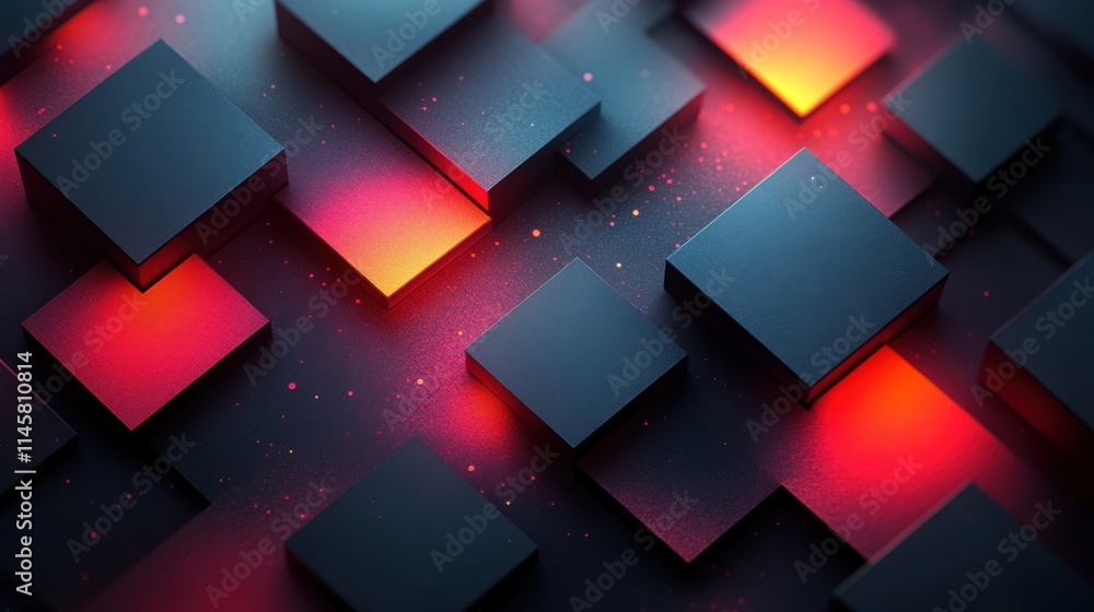 Poster abstract background geometric texture design modern pattern with squares illustratio