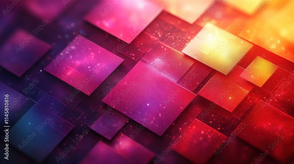 Aufkleber abstract background geometric texture design modern pattern with squares illustratio