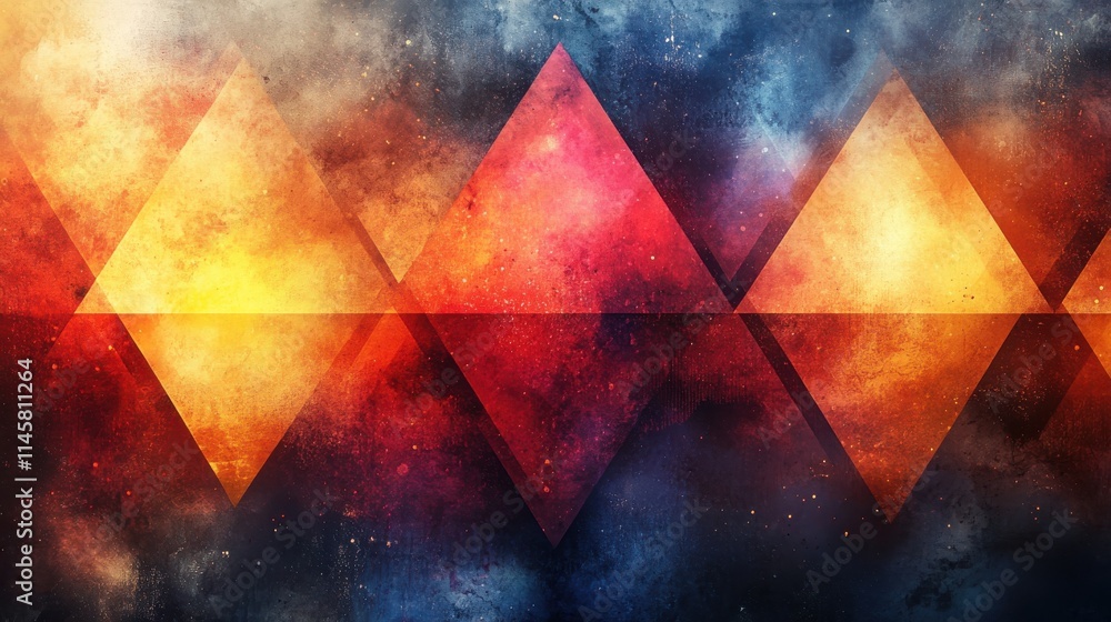 Poster abstract background geometric texture design with triangles modern pattern illustratio