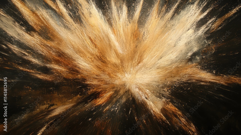 Aufkleber vibrant explosion of fireworks creating an abstract impression of light and color against a dark bac