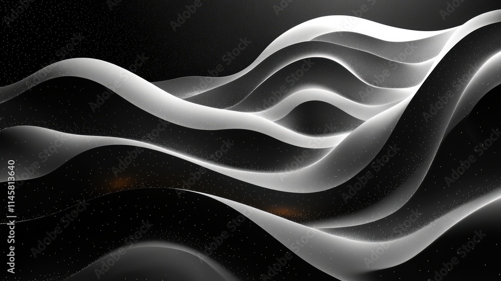 Poster abstract background striped wavy shape design modern pattern with lines illustratio