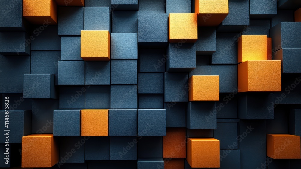 Poster abstract background texture design modern geometric pattern with cubes illustratio