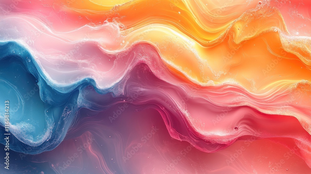 Aufkleber abstract background texture design modern pattern with liquid shape illustratio
