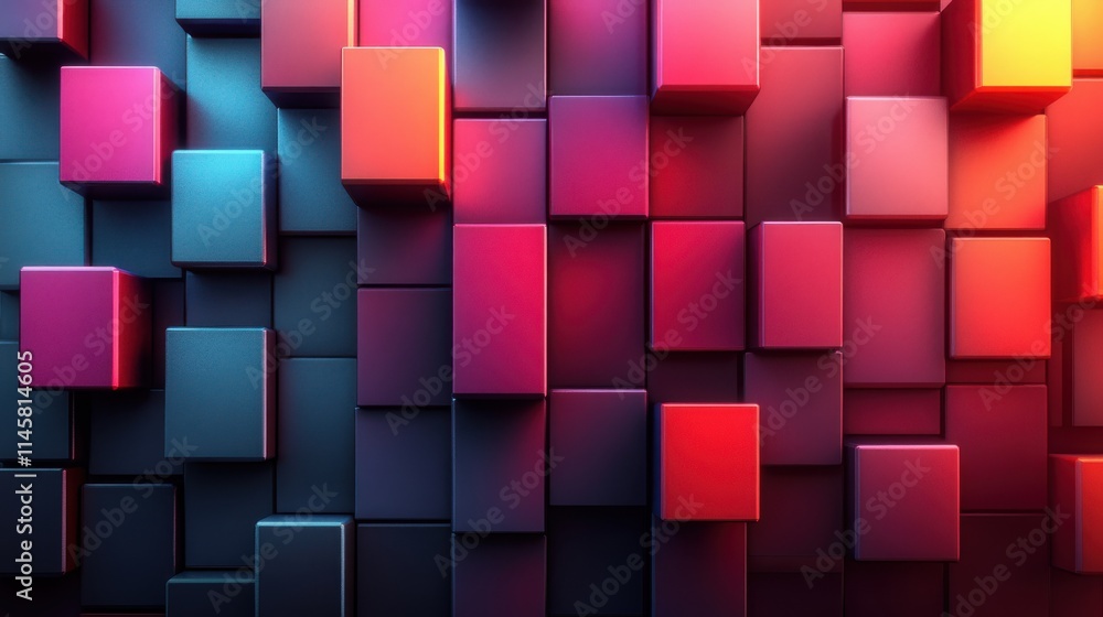 Poster abstract background texture design with cubes modern geometric pattern illustratio