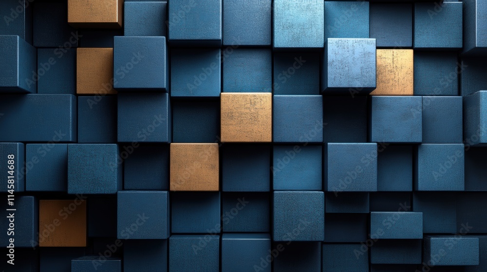 Poster abstract background texture design with cubes modern geometric pattern illustratio