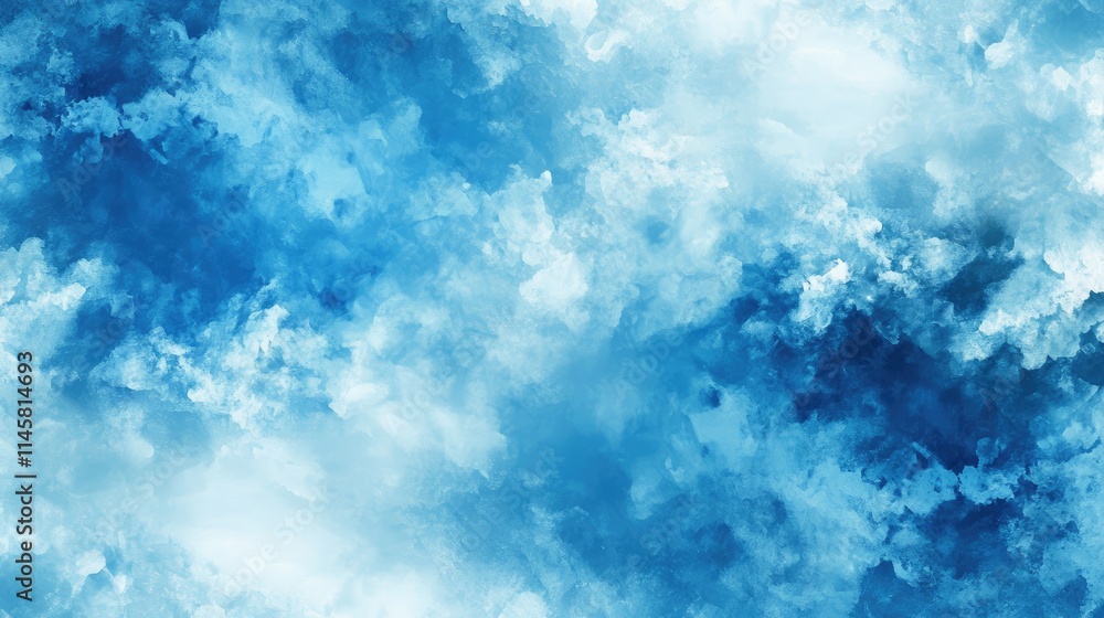 Poster cloudy blue sky abstract background with soft wispy clouds creating a serene and tranquil atmosphere