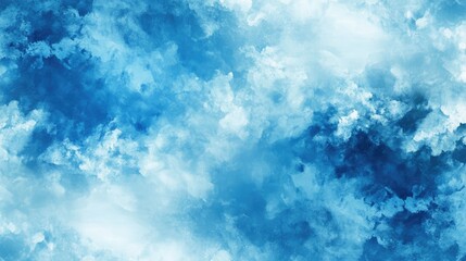 Fototapeta premium Cloudy blue sky abstract background with soft wispy clouds creating a serene and tranquil atmosphere for design projects.