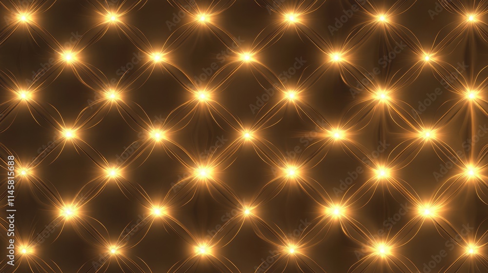 Poster elegant background pattern of sparkling golden lights creating a dazzling ambiance for festive and c