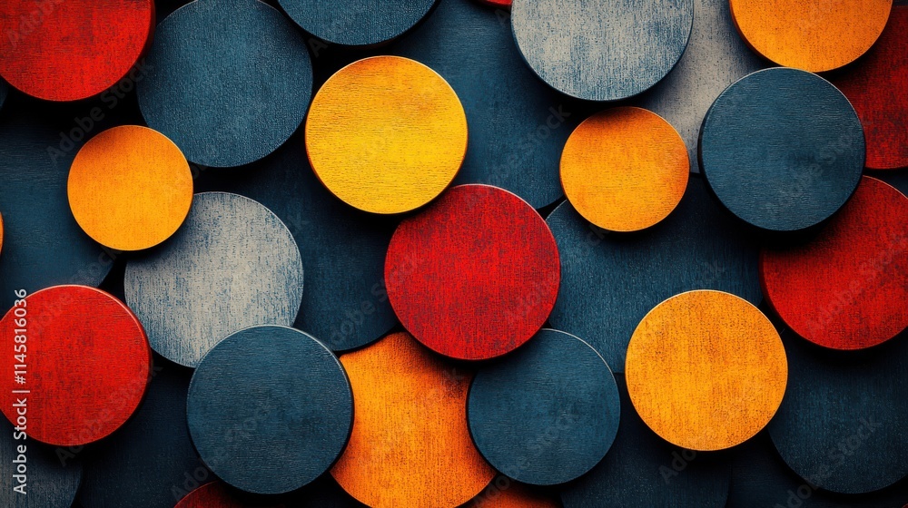 Poster abstract background with circles texture design modern pattern illustratio