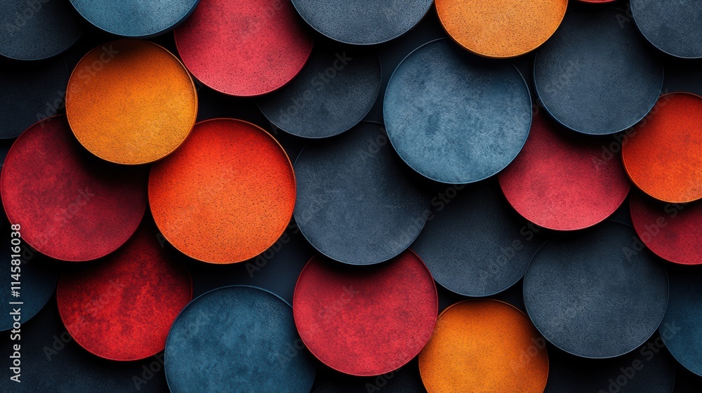 Poster abstract background with circles texture design modern pattern illustratio