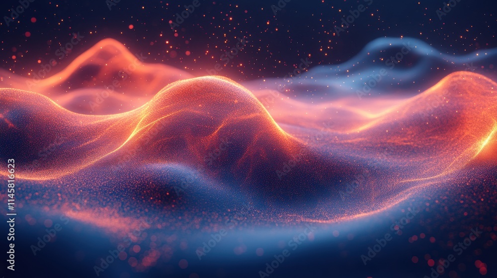 Aufkleber abstract background with moving thin lines seamless looped animatio