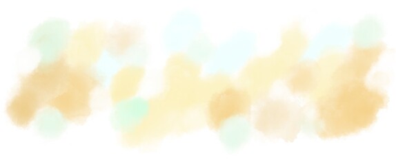 オレンジや黄色のカラフルな水彩の筆のテクスチャ