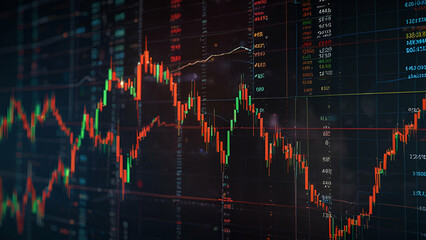 Bitcoin price chart fell sharply and volatile Investors stock sell huge losses Use a special technique to overlay the video 