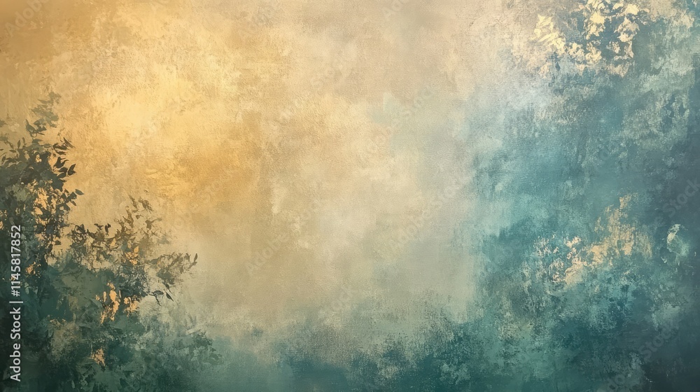 Poster hand painted abstract background with soft colors creating a serene and tranquil atmosphere suitable