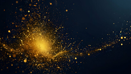 Obraz premium Dark blue background with glitter