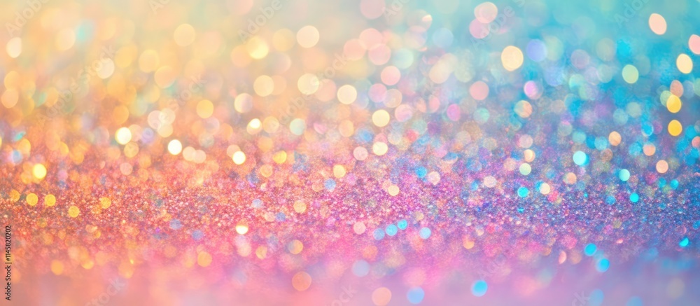 Poster colorful bokeh background with vintage glitter lights creating a dreamy and soft-focus effect for cr