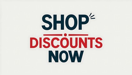 Fototapeta premium Shop Discounts Now Available Online Today