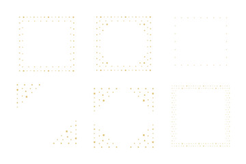 Set of decorative festive frames, borders for decoration, celebration, invitation, greeting cards, backgrounds, banners.Vector illustration, isolated on transparent background.