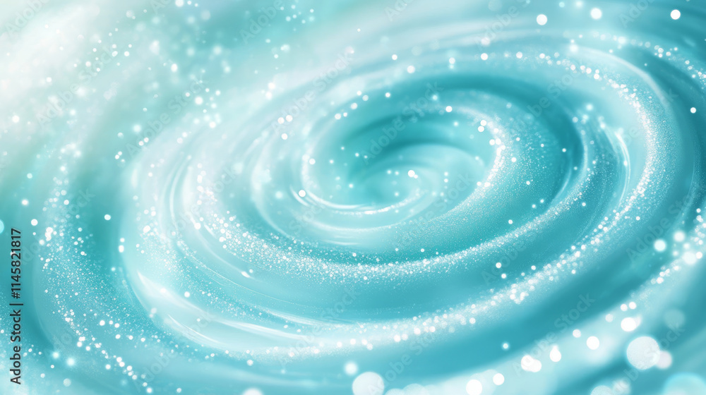 Aufkleber turquoise air wind flow vector effect set. magic 3d fresh swirl with cold and frosty breath stream. 