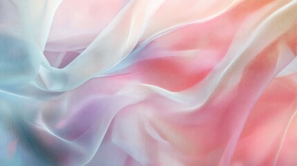 Fototapeta premium Abstract soft cloth pattern with pastel colors as a background and conceptual design for digital overlays or artistic presentations