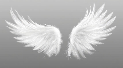 White soft feathers, bird plumage isolated on transparent background. Flying fluffy quills of angel, goose, swan or dove. Lightweight plumes set, vector realistic illustration