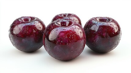 Obraz premium cherry close up isolated on a white background