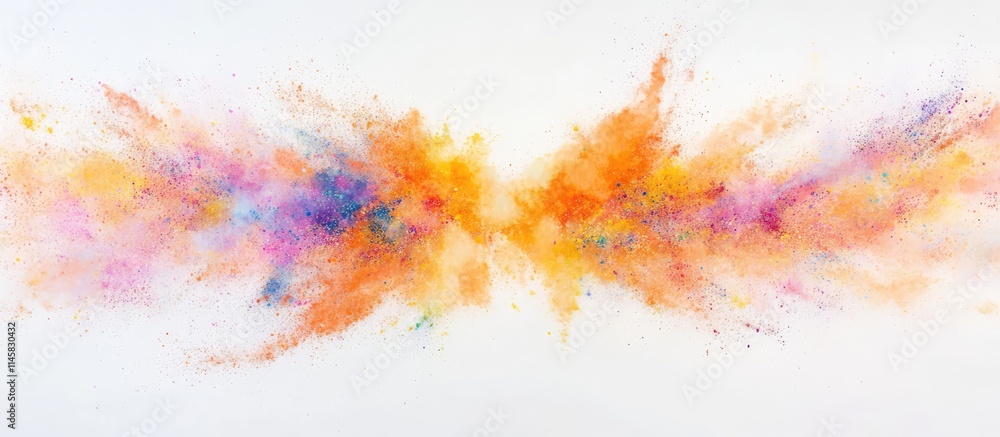 Poster vibrant colored powder explosion creating a stunning abstract background with rich hues and dynamic 