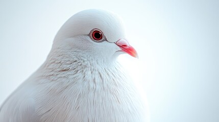 Fototapeta premium dove close up stock image isolated on a white background dove