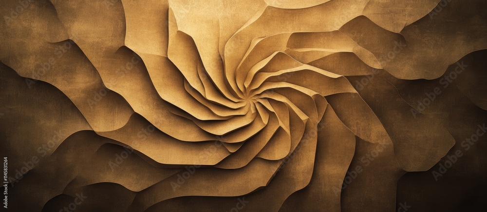 Aufkleber spiral pattern textured background in warm tones reflecting artistry and design in cement materials 