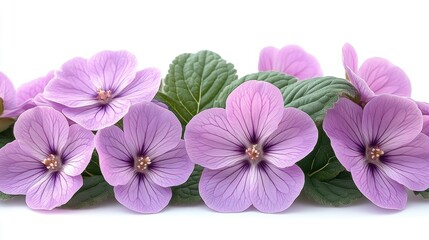 Obraz premium illustration of a primula flower isolated on a white background primula