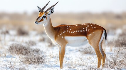 photo of a gazelle isolated on a white background gazelle