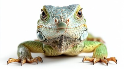 Obraz premium photo of a iguana isolated on a white background iguana