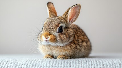 photo of a rabbit isolated on a white background rabbit