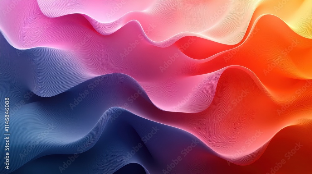Poster vector background illustration of abstract 3d shap