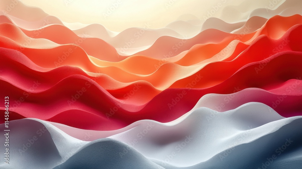 Poster vector background illustration of abstract 3d shap