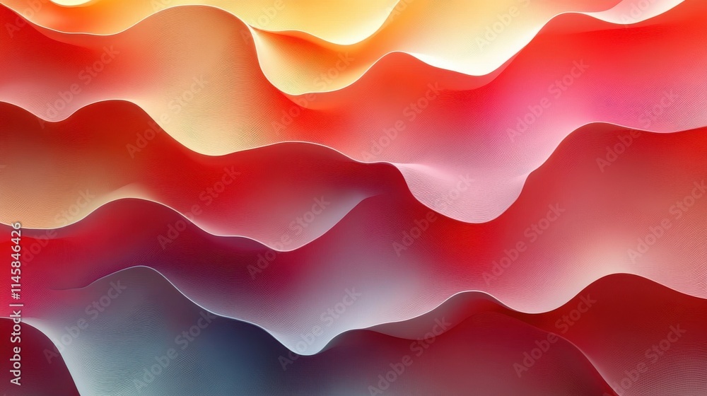 Poster vector background illustration of abstract 3d shap