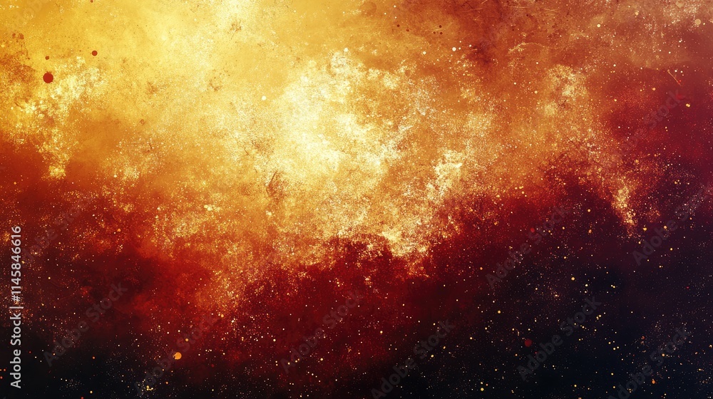 Aufkleber vibrant cosmic abstract background with rich colors and free space for text or graphics suitable for