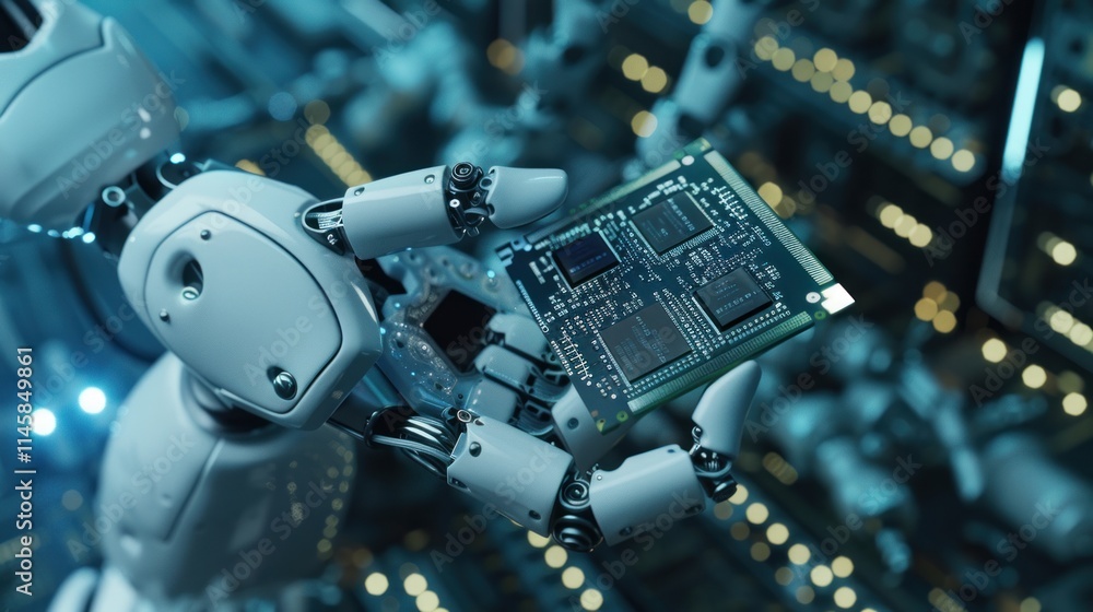 Aufkleber robotic precision: a futuristic glimpse into automated technology
