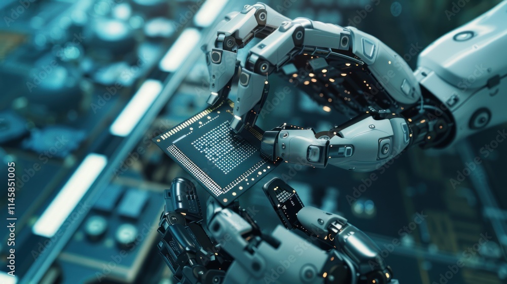 Poster robotic precision: advanced automation in microchip manufacturing