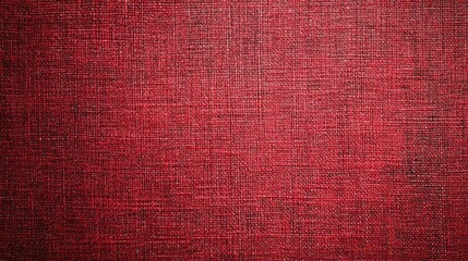 Fototapeta premium Red fabric background texture pattern featuring woven details suitable for textile or design presentations.
